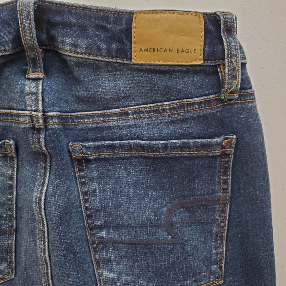 AMERICAN Eagle 0 Long Super Hi-Rise Jeggings skinny Jeans 360 Next Level Stretch